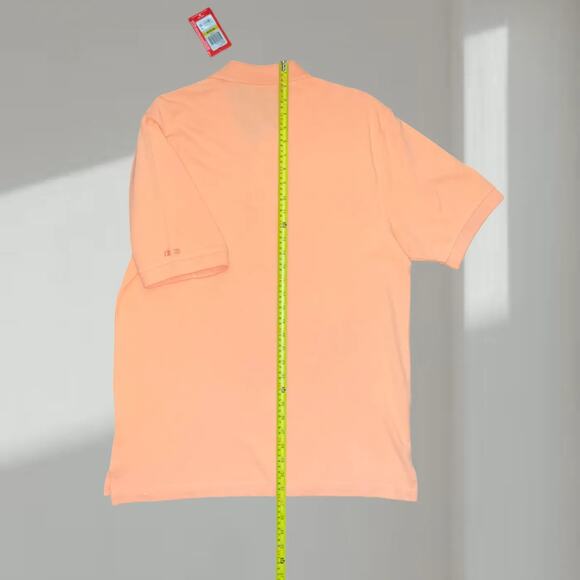 IZOD Polo – Orange Cotton Pique Shirt (Men’s M) - NWT - Picture 5 of 6